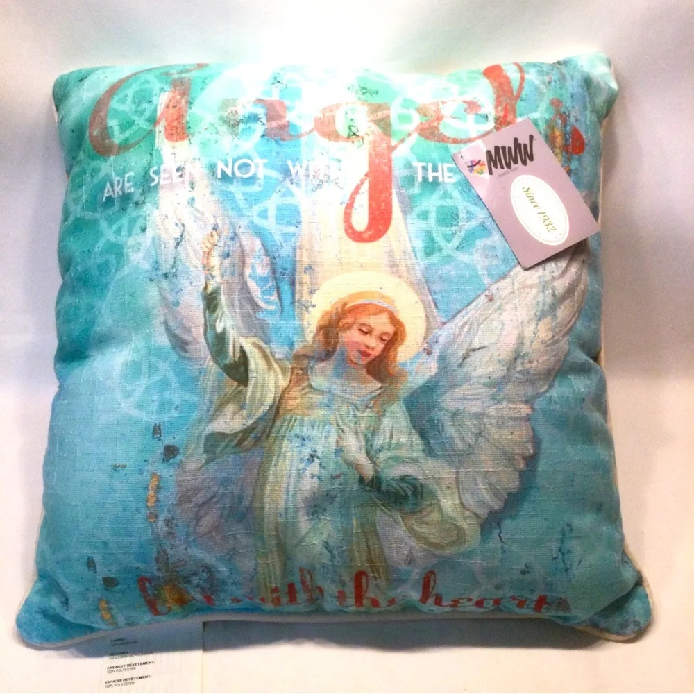 Pillow “Angels Are Seen Not With The Eyes But W/ The Heart” NEW! Patrick O’Brien